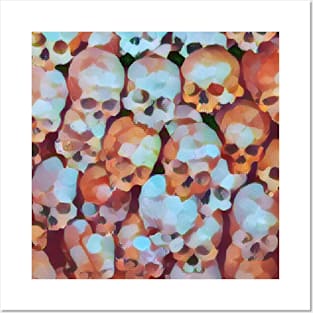 Pastel skulls Posters and Art